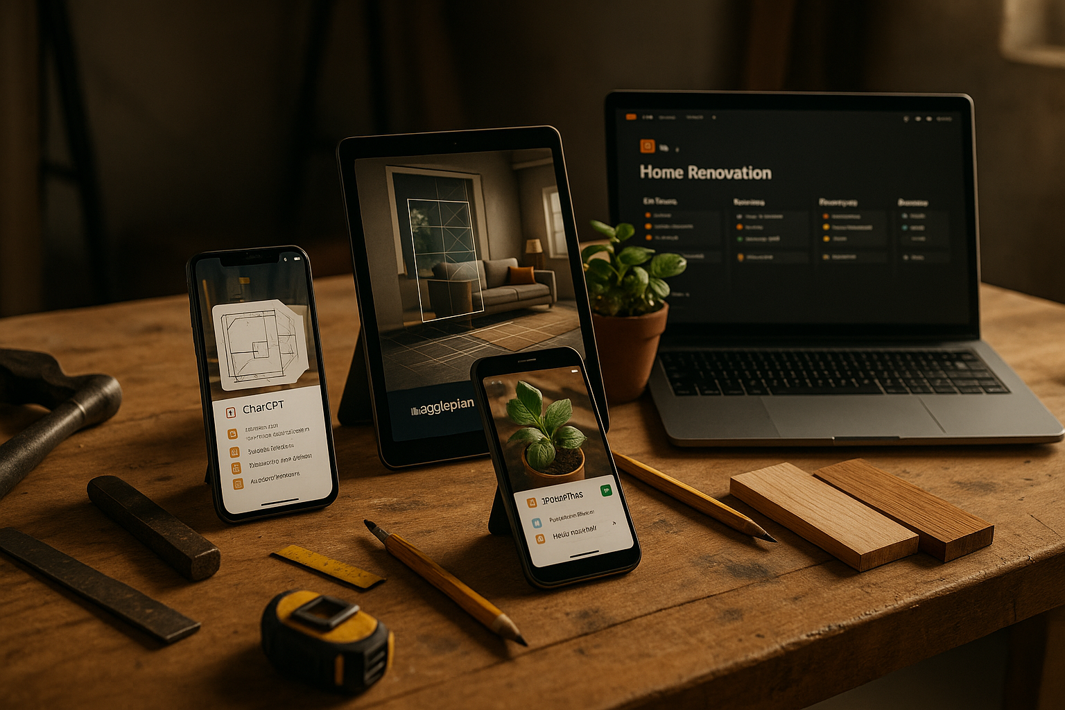 Top 5 KI-Tools für Heimwerker im Test – ChatGPT, Magicplan, IKEA Kreativ, PictureThis und Notion im Praxiseinsatz für Planung, Bau und Garten