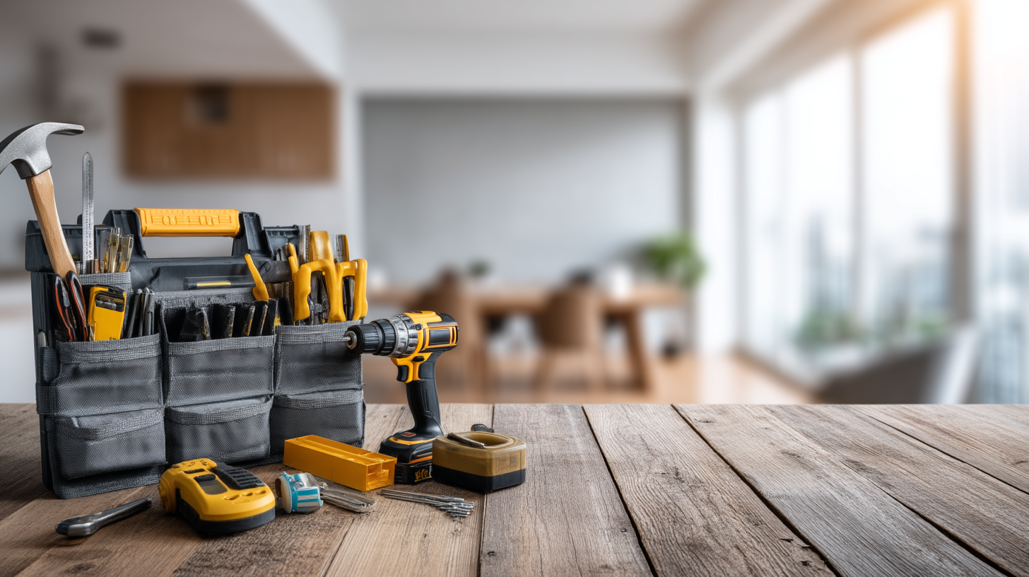 Kompaktes Werkzeug-Erstausstattung 2026 für Einsteiger – Grundausstattung für die erste Wohnung mit Schraubendreher, Hammer, Zange und Maßband ordentlich angeordnet