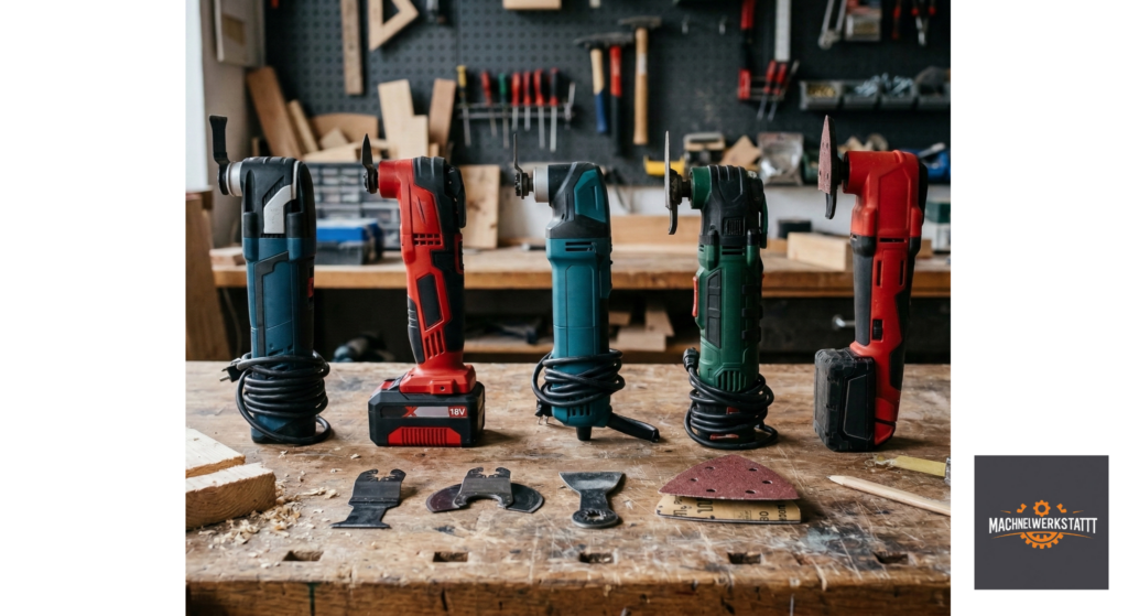 Multitool Vergleich 2026 – fünf Oszillierer im Praxisvergleich