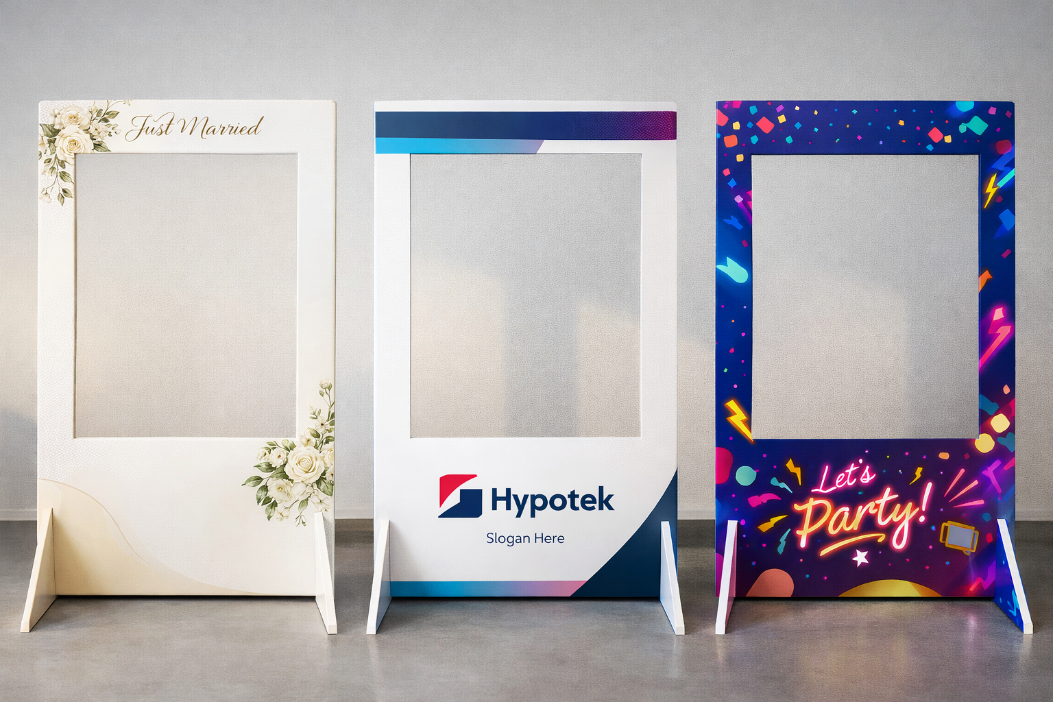 XXL-Fotorahmen für Fotobox selber bauen aus PVC, zerlegbar und transportabel